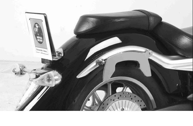Hepco & Becker C-Bow custom pannier rack set chrome for Yamaha XV1900 Midnight Star