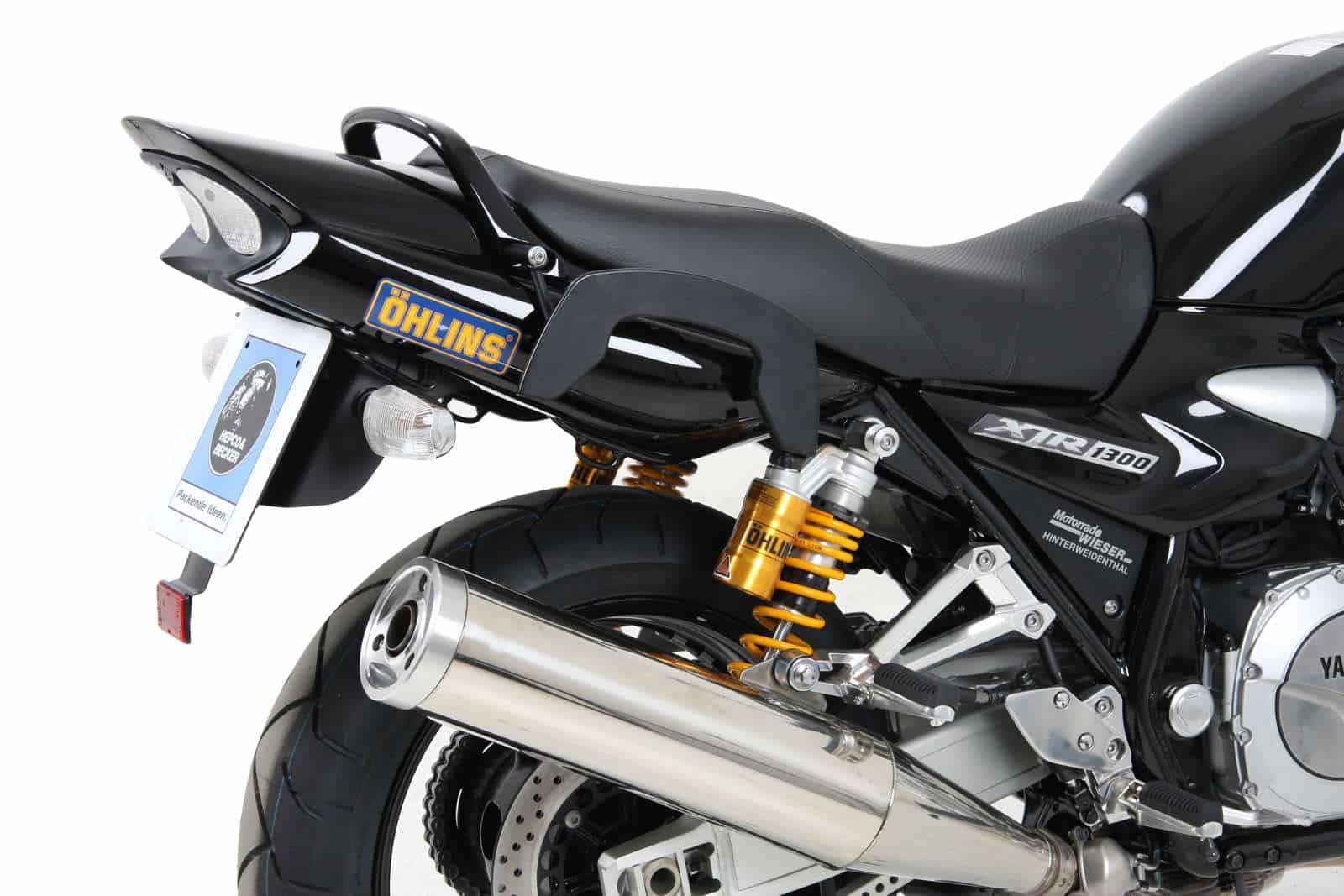 Hepco & Becker C-Bow pannier rack set black for Yamaha XJR1300 from 2007 to 2014
