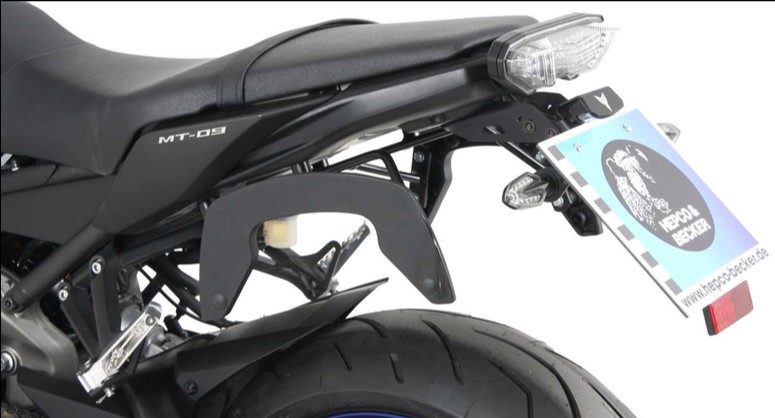 Hepco & Becker C-Bow pannier rack set anthracite for Yamaha MT-09 from 2013 to 2016
