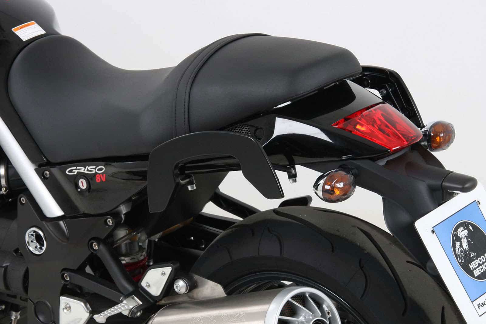 Hepco & Becker C-Bow pannier rack set black for Moto Guzzi GRISO 850 / 1100 / 1200 from 2005 to 2016