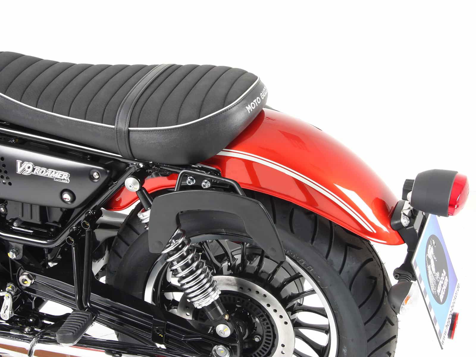 Hepco & Becker C-Bow pannier rack set black for Moto Guzzi V9 Roamer from 2016 to 2020