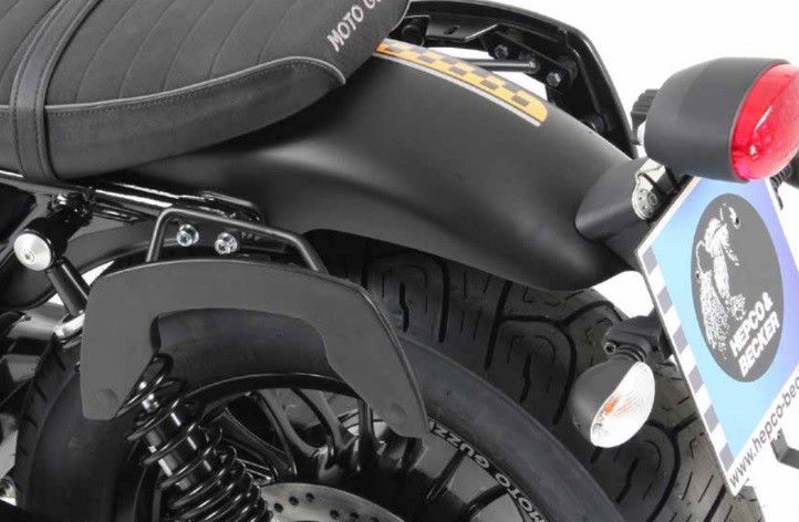 Hepco & Becker C-Bow pannier rack set black for Moto Guzzi V9 Bobber from 2016 to 2020