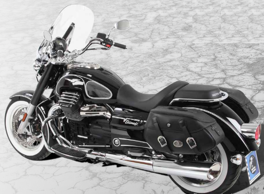 Hepco & Becker C-Bow pannier rack set chrome for Moto Guzzi Eldorado from 2014 to 2020