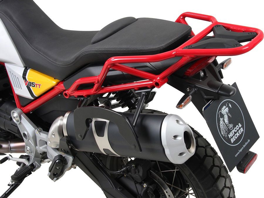 Hepco & Becker C-Bow pannier rack set black for Moto Guzzi V85TT from 2019 to 2023