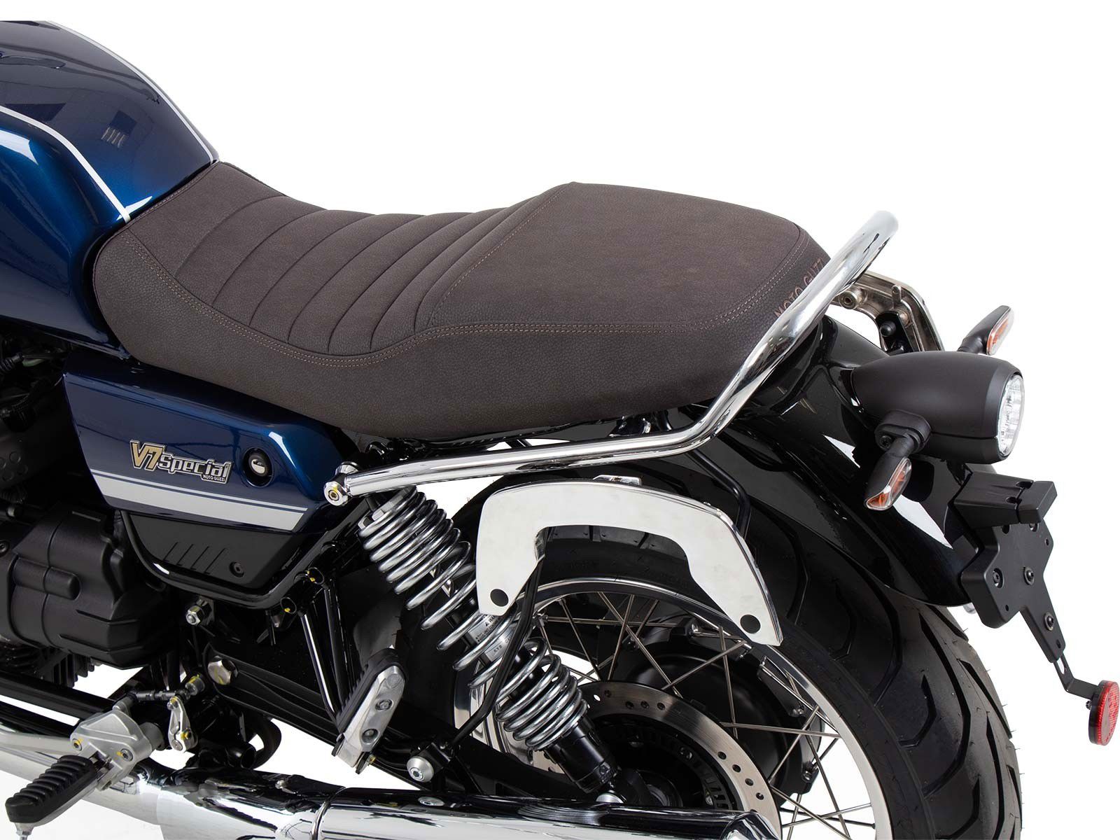 Hepco & Becker C-Bow pannier rack set chrome for Moto Guzzi V7 Stone / Special from 2021