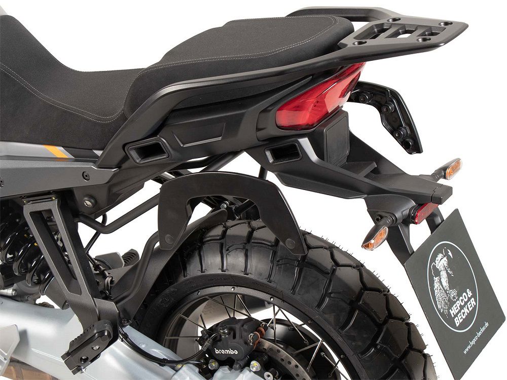 Hepco & Becker C-Bow pannier rack set black for Moto Guzzi Stelvio from 2024