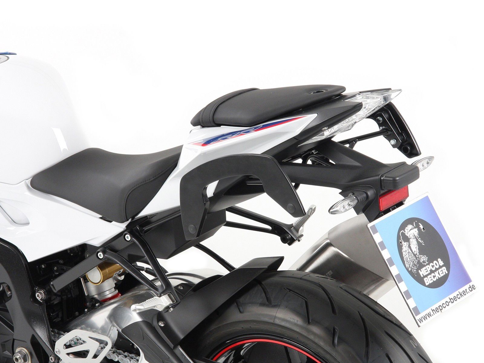 Hepco & Becker C-Bow pannier rack set black Lock-it for BMW S1000RR from 2016 to 2018