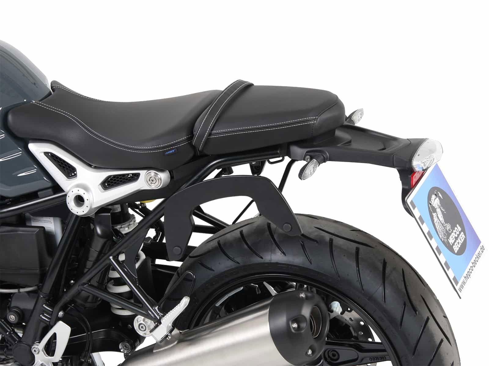 Hepco & Becker C-Bow pannier rack set black for BMW R nineT Pure from 2017