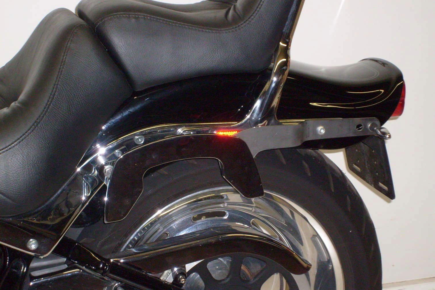 Hepco & Becker C-Bow pannier rack set chrome for Harley Davidson FXSTC Softail Custom