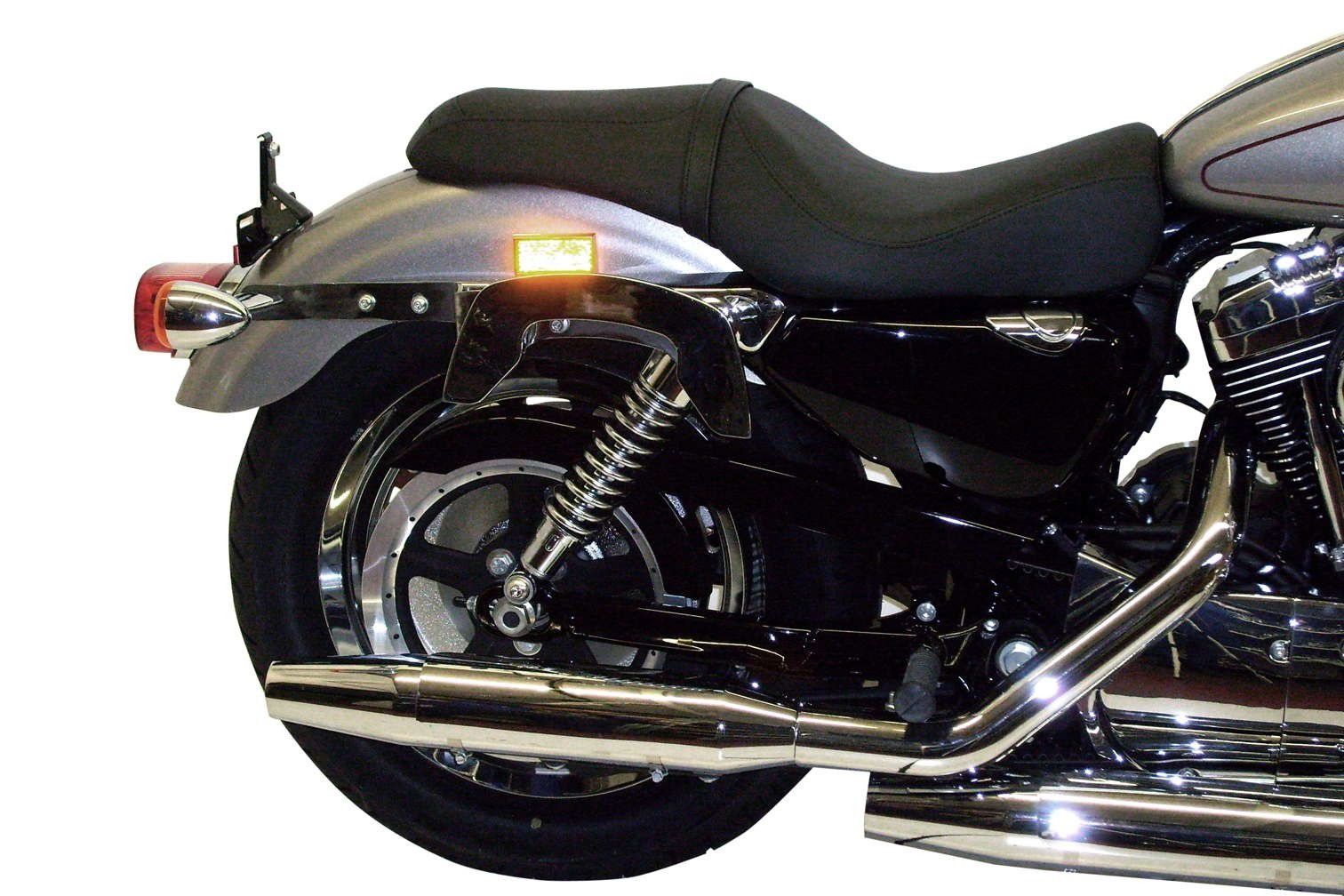 Hepco & Becker C-Bow bag carrier set chrome for various Harley Davidson models