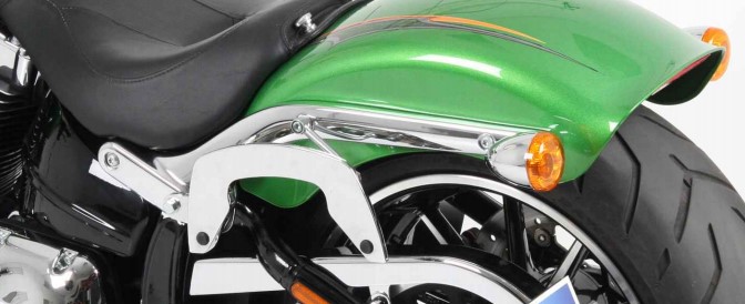 Hepco & Becker C-Bow pannier rack set chrome for Harley Davidson FSXB Softail Breakout