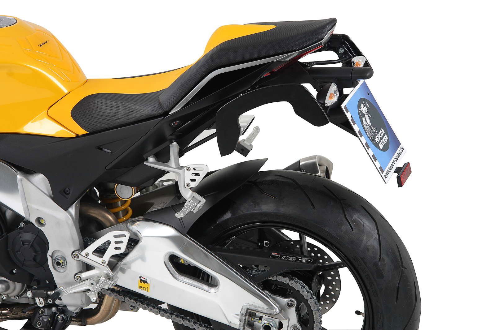 Hepco & Becker C-Bow pannier rack set black for Aprilia TUONO V4R 11-14/ Tuono V4RR from 2015 to 2020