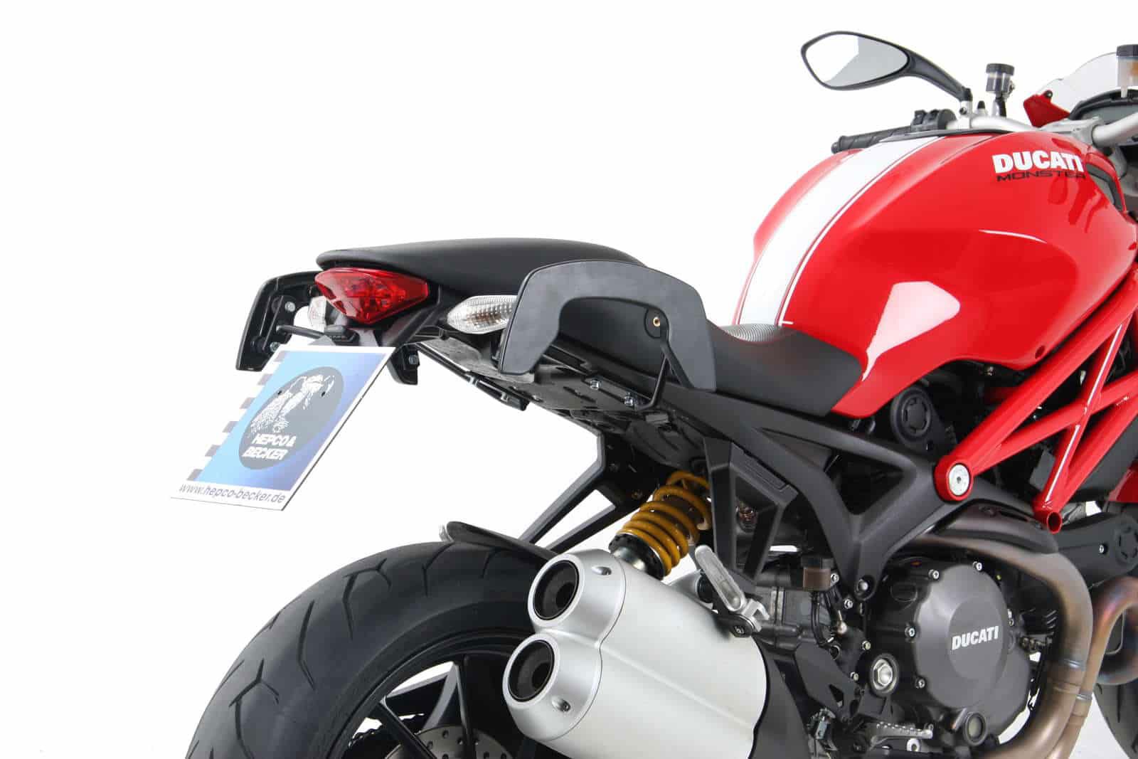 Hepco & Becker C-Bow pannier rack set black for Ducati M1100 EVO from 2011 to 2013