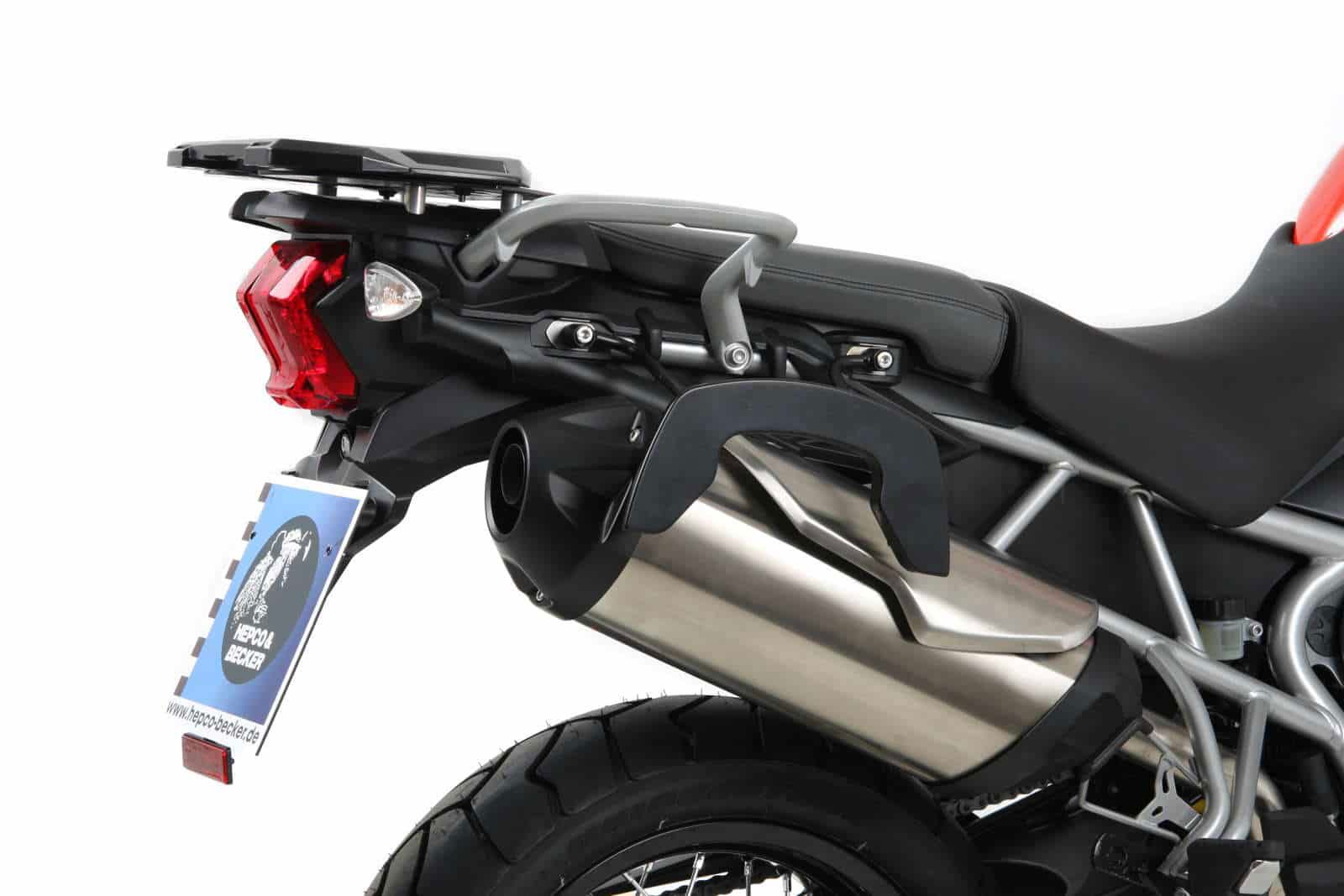 Hepco & Becker C-Bow pannier rack set black for Triumph TIGER 800 / XC from 2011 to 2014