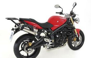 Hepco & Becker C-Bow pannier rack set black for Triumph SPEED TRIPLE 1050 from 2011 to 2015