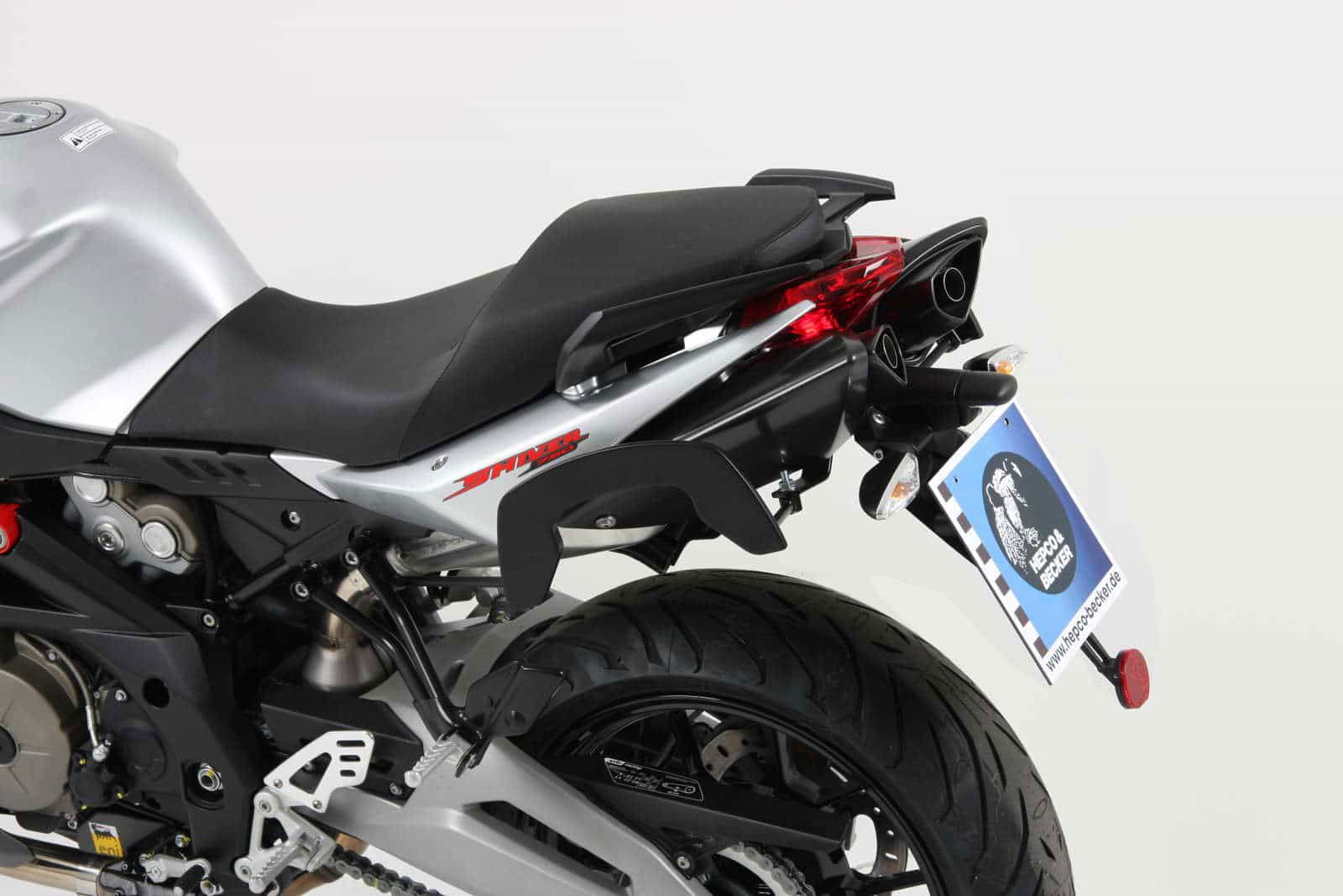 Hepco & Becker C-Bow pannier rack set black for Aprilia SL750 Shiver from 2010 to 2016