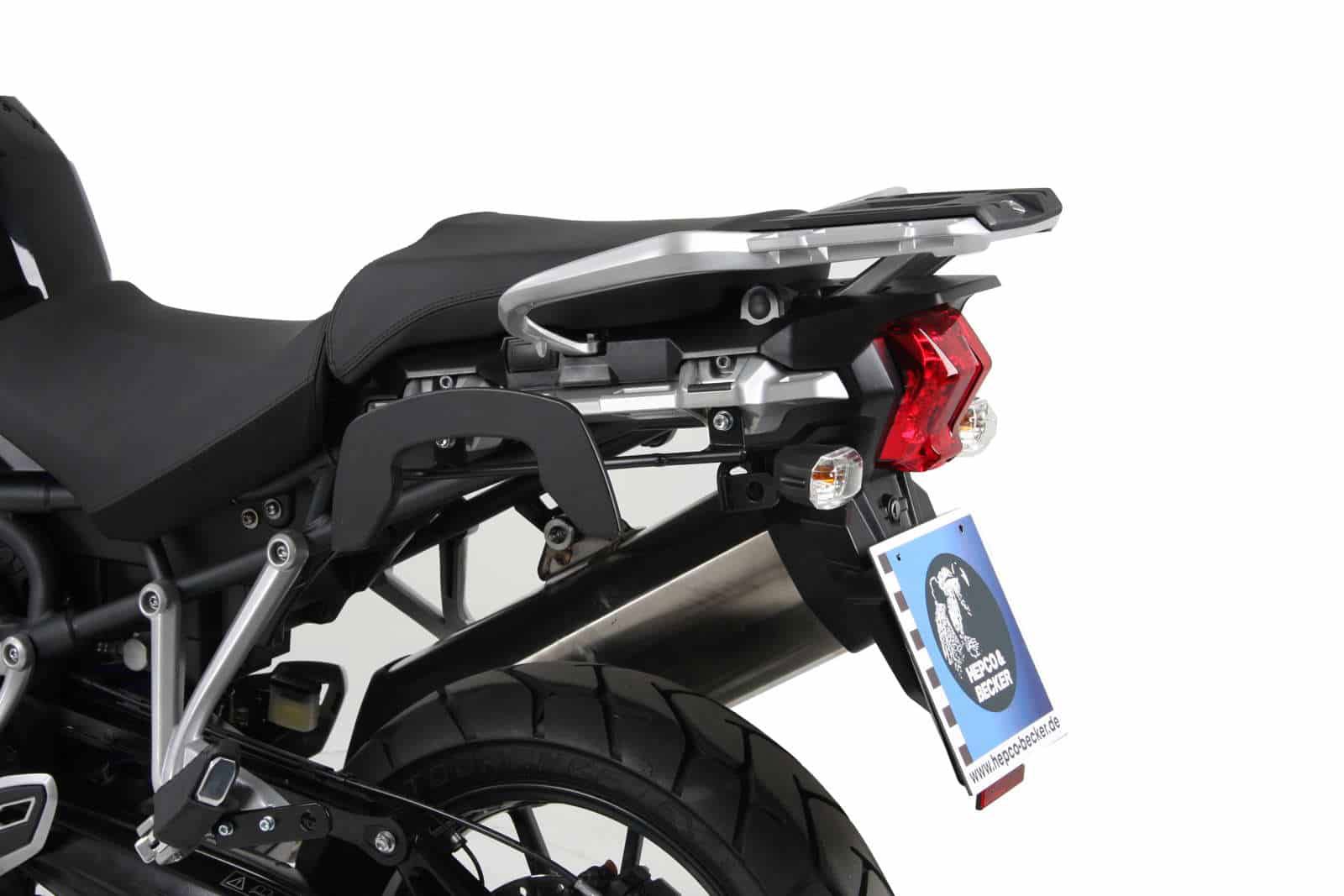 Hepco & Becker C-Bow pannier rack set black for Triumph TIGER EXPLORER 1200 from 2012 to 2015