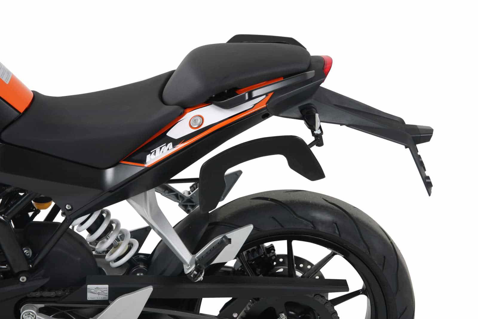 Hepco & Becker C-Bow pannier rack set black for KTM 390 Duke from 2013 to 2016