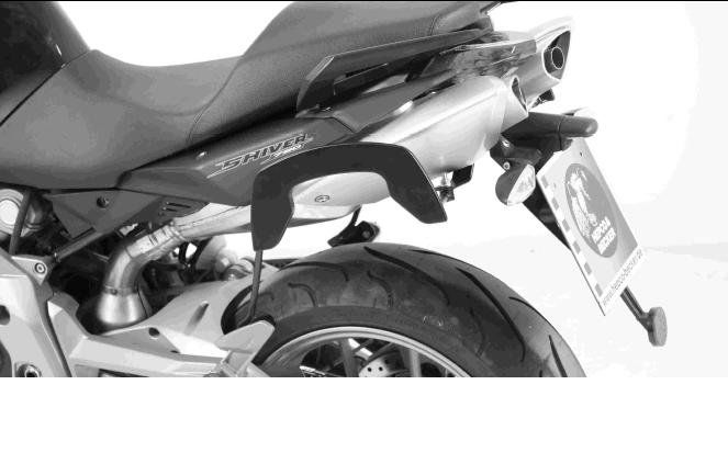 Hepco & Becker C-Bow pannier rack set black for Aprilia SL750 Shiver from 2007 to 2009 / GT from 2009 to 2016