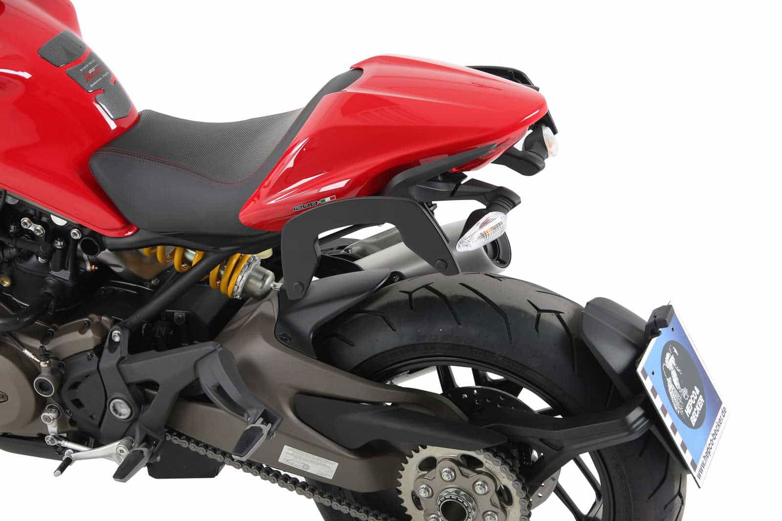 Hepco & Becker C-Bow pannier rack set black for Ducati Monster 1200 / S from 2013 to 2016