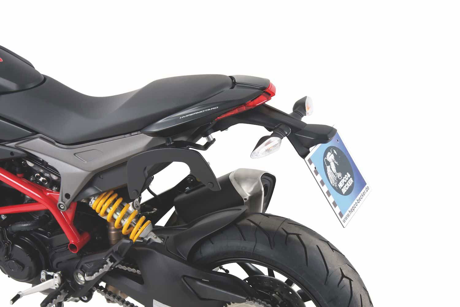 Hepco & Becker C-Bow pannier rack set black for Ducati Hypermotard 821/ SP from 2013 to 2015
