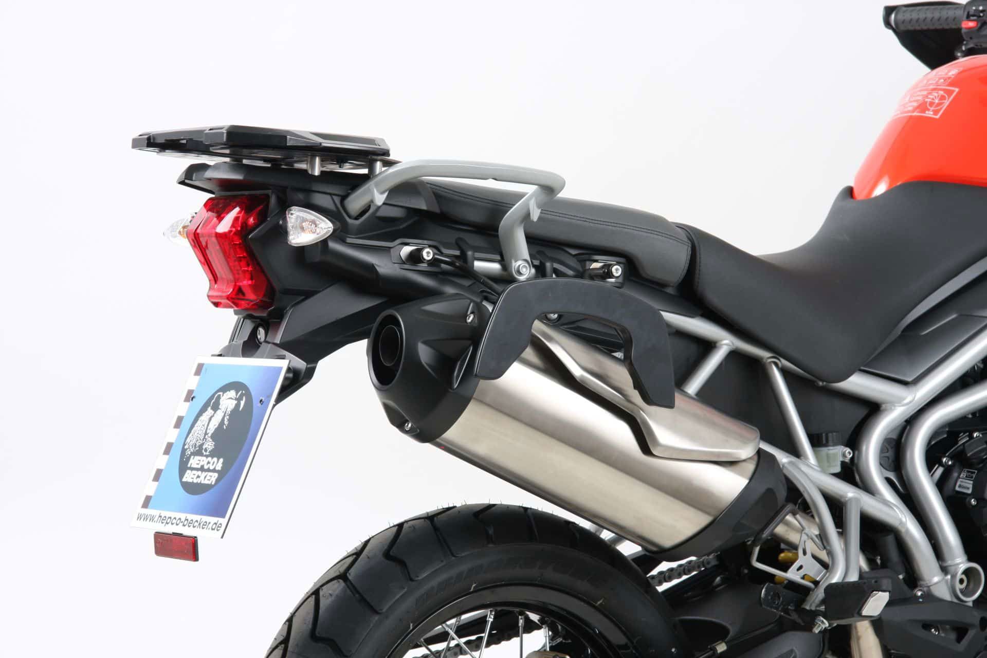 Hepco & Becker C-Bow pannier rack set black for Triumph TIGER 800 XC / XCX / XCA from 2015 to 2017