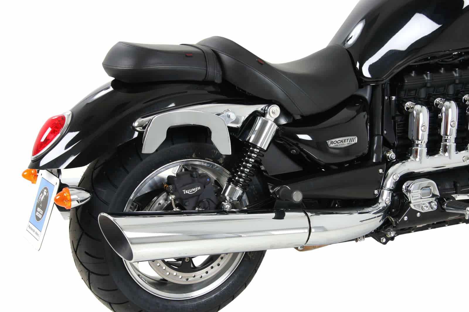 Hepco & Becker C-Bow pannier rack set chrome for Triumph ROCKET III from 2004 to 2017
