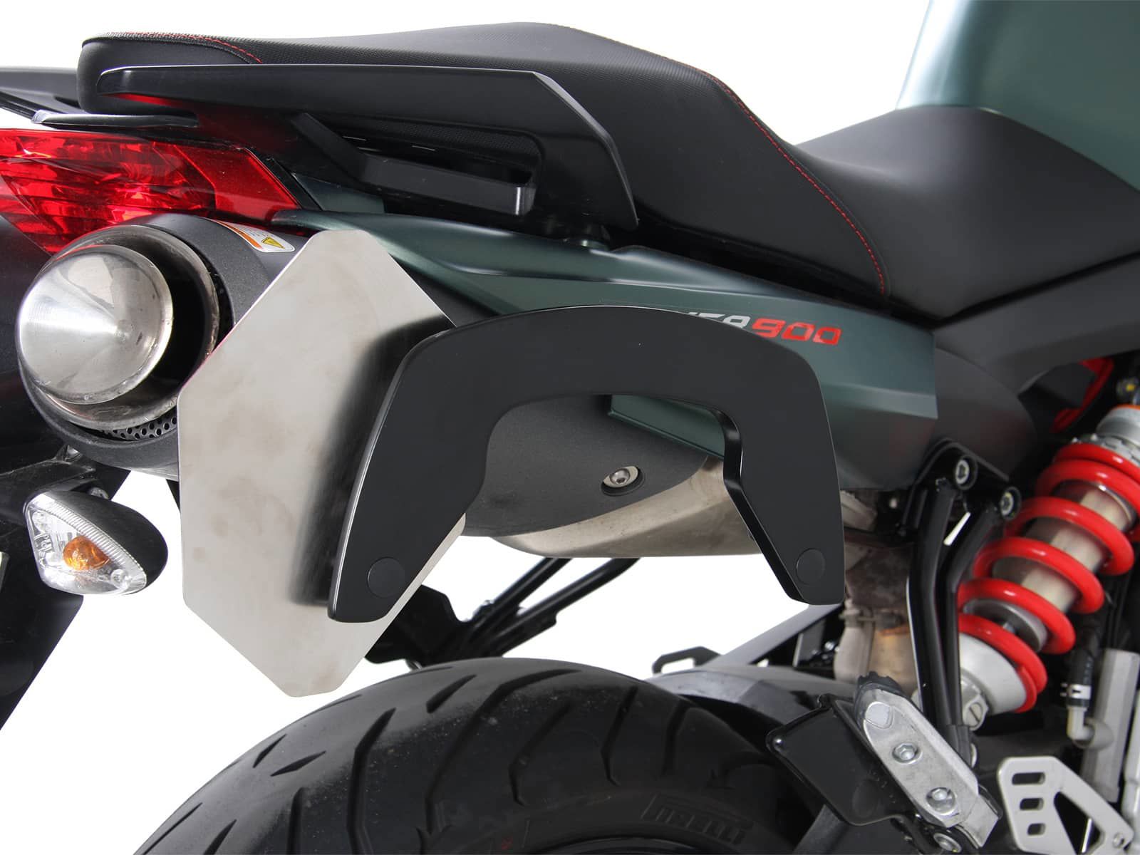 Hepco & Becker C-Bow pannier rack set black for Aprilia Shiver 900 from 2017 to 2020