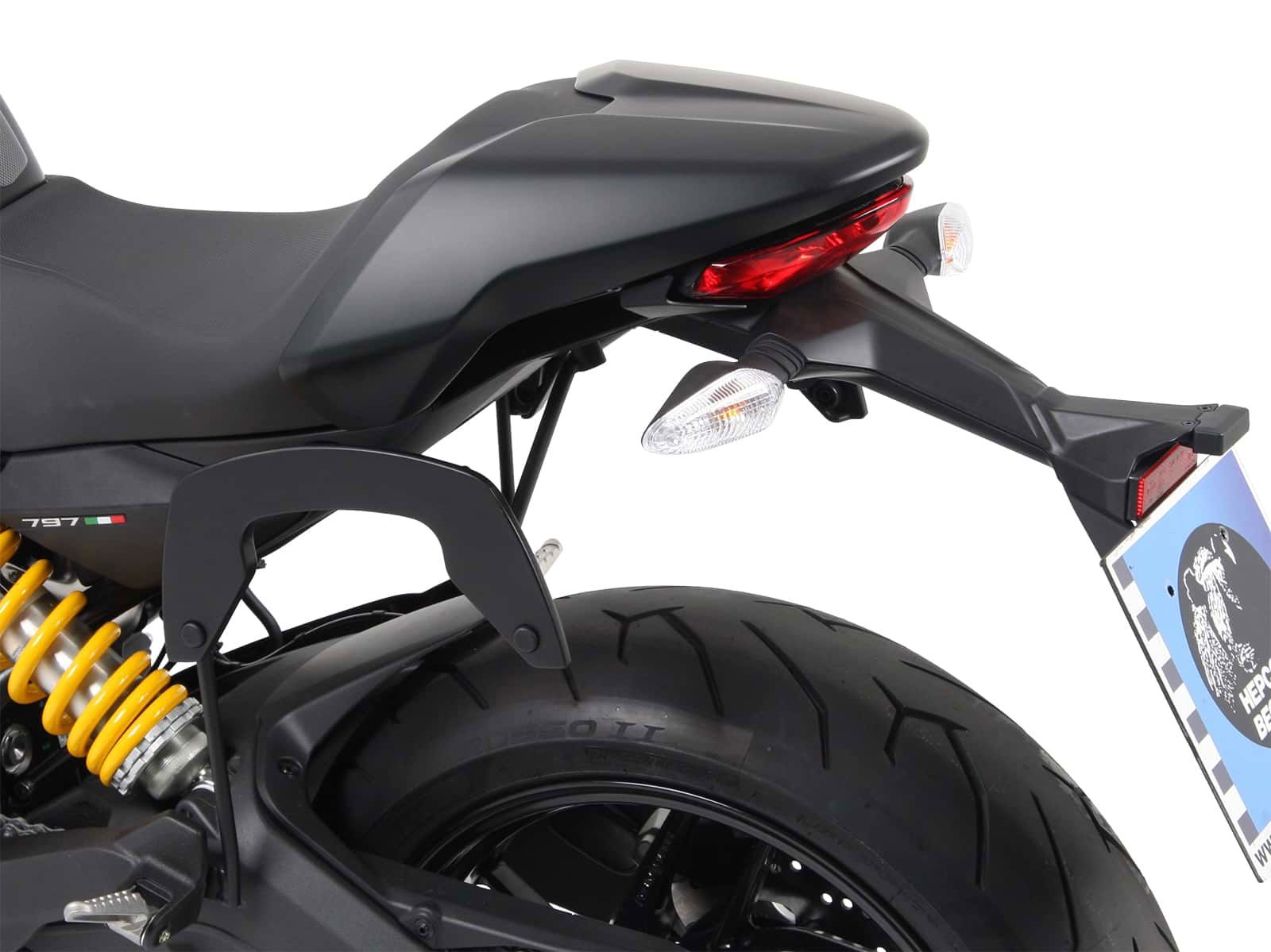 Hepco & Becker C-Bow pannier rack set black for Ducati Monster 797 from 2017