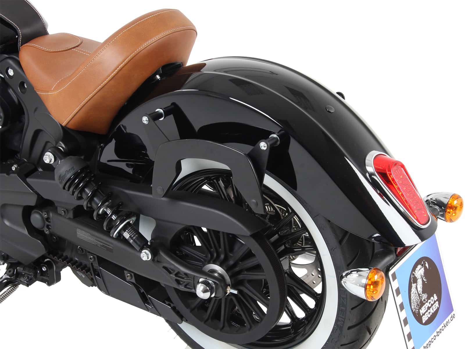 Hepco & Becker C-Bow pannier rack set black for Indian Scout / Sixty from 2015