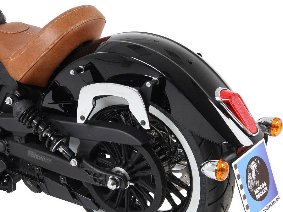 Hepco & Becker C-Bow pannier rack set chrome for Indian Scout / Sixty from 2015