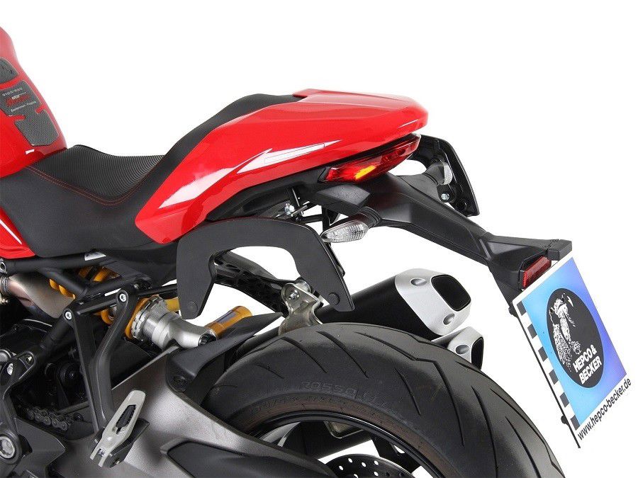 Hepco & Becker C-Bow pannier rack set black for Ducati Monster 1200S from 2017