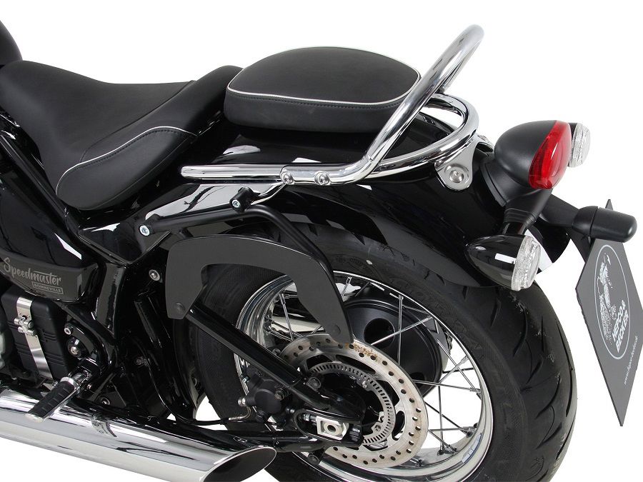 Hepco & Becker C-Bow pannier rack set black for Triumph Bonneville Speedmaster from 2018 to 2021