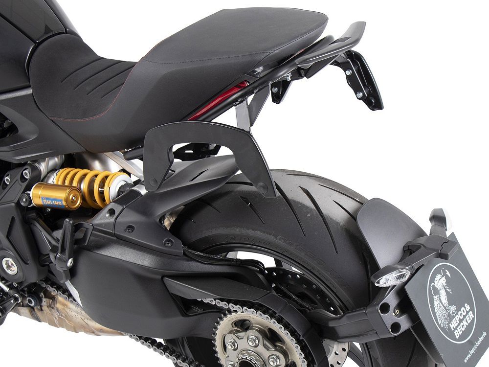 Hepco & Becker C-Bow pannier rack set black for Ducati Diavel 1260 / S from 2019