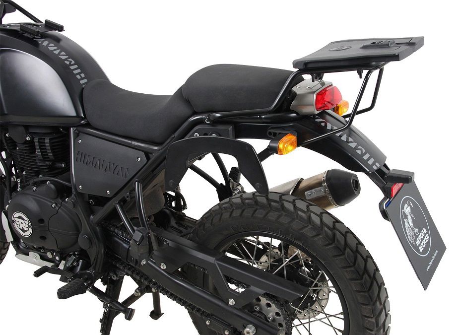 Hepco & Becker C-Bow pannier rack set black for Royal Enfield Himalayan from 2018 to 2023