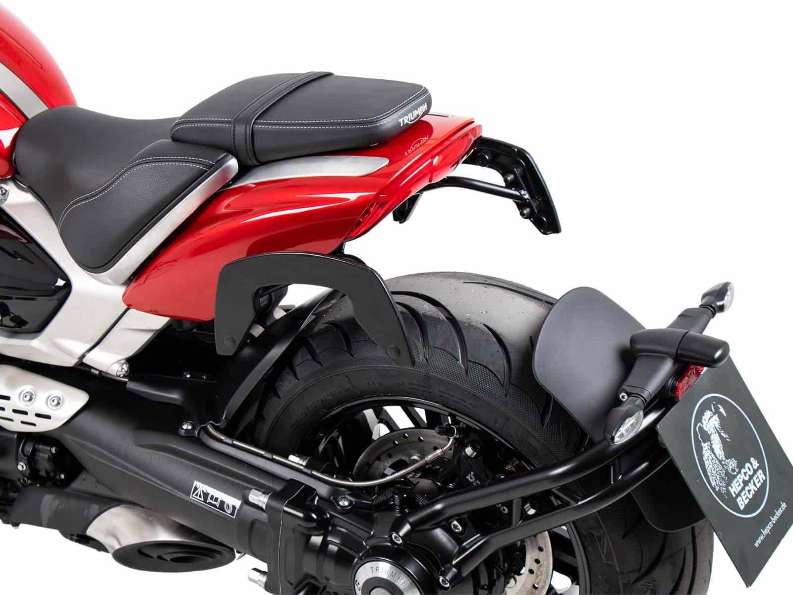 Hepco & Becker C-Bow pannier rack set black for Triumph Rocket 3 R / GT from 2020