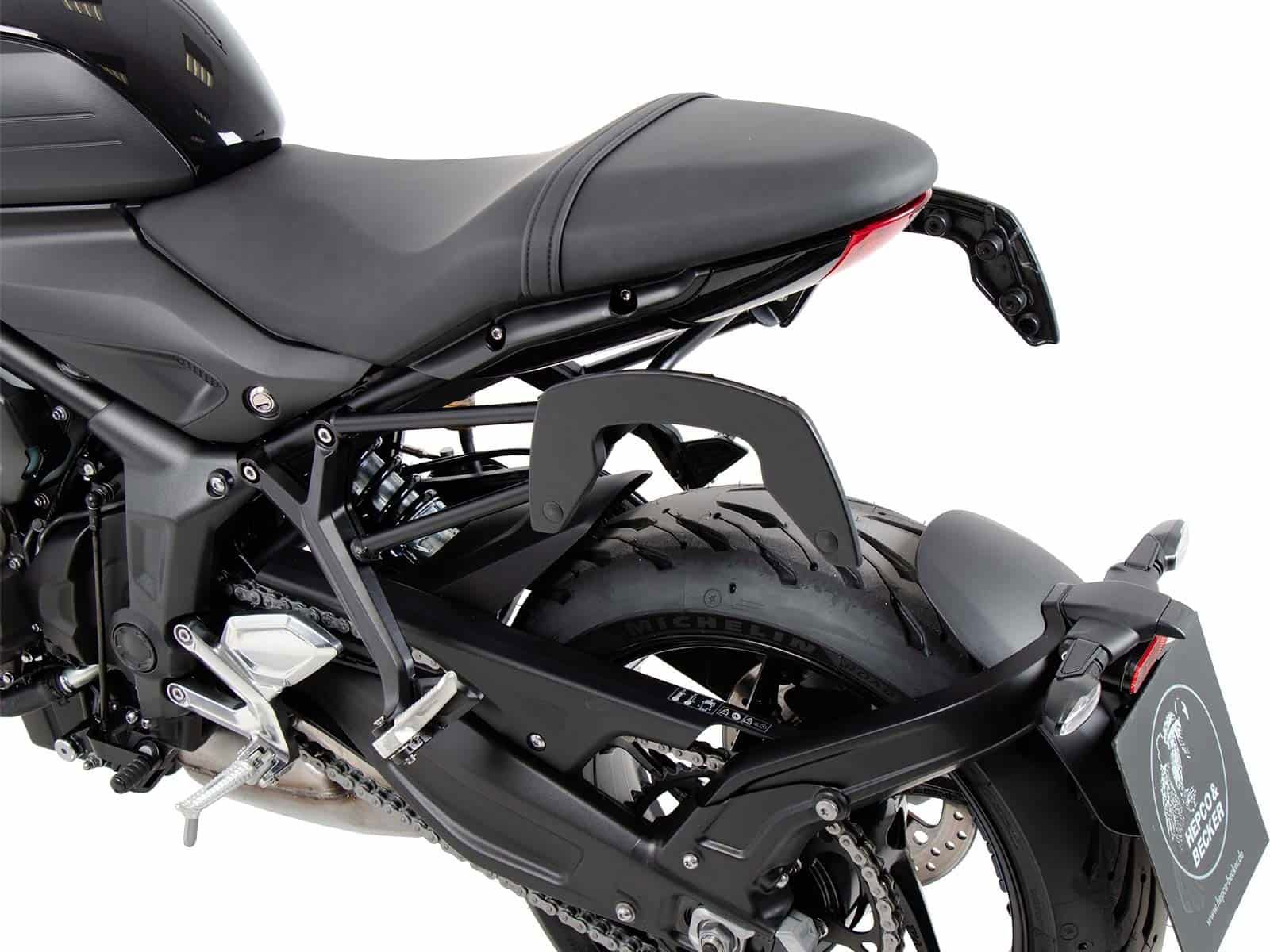 Hepco & Becker C-Bow pannier rack set black for Triumph Trident 660 from 2021