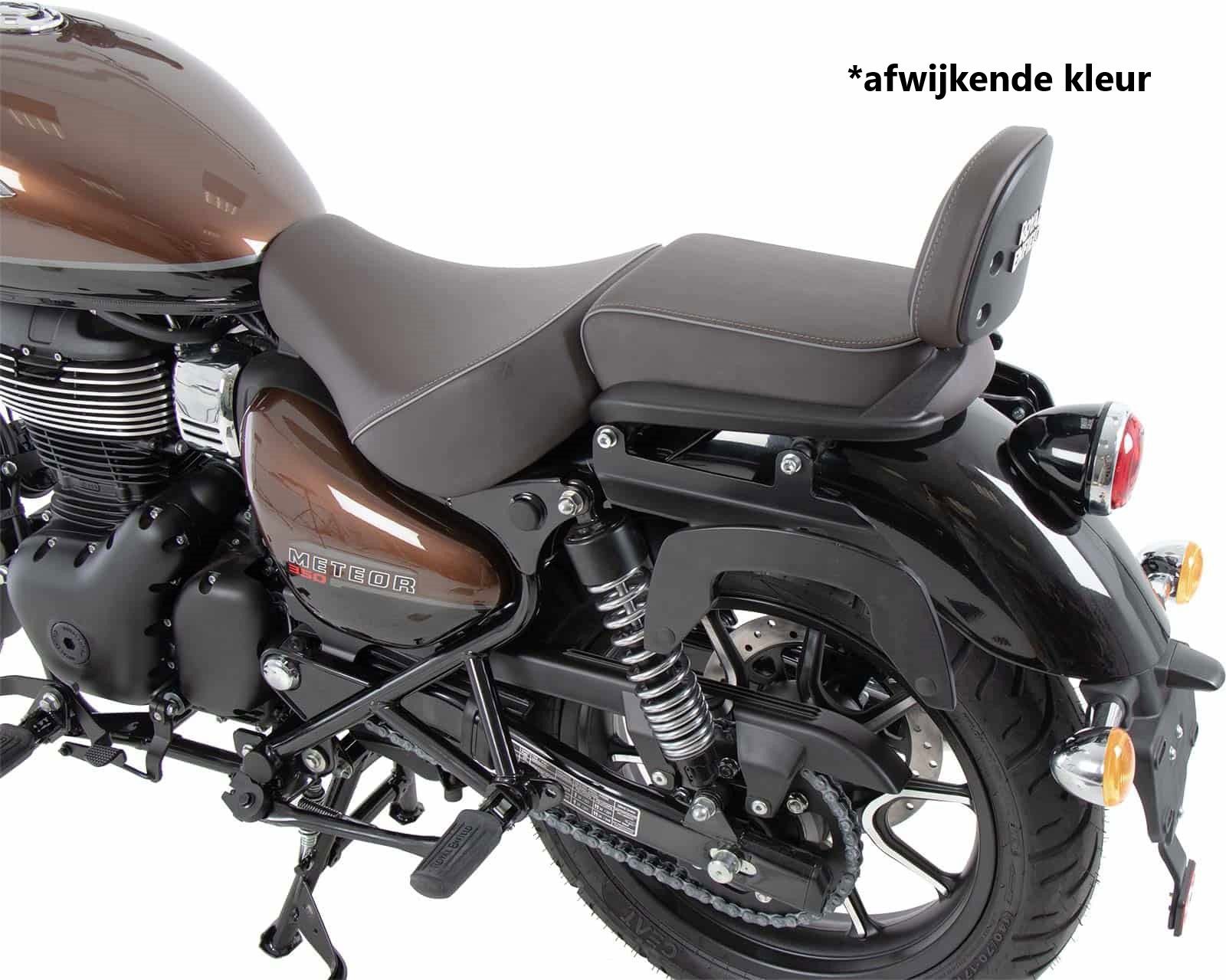 Hepco & Becker C-Bow pannier rack set chrome for Royal Enfield Meteor 350 from 2021