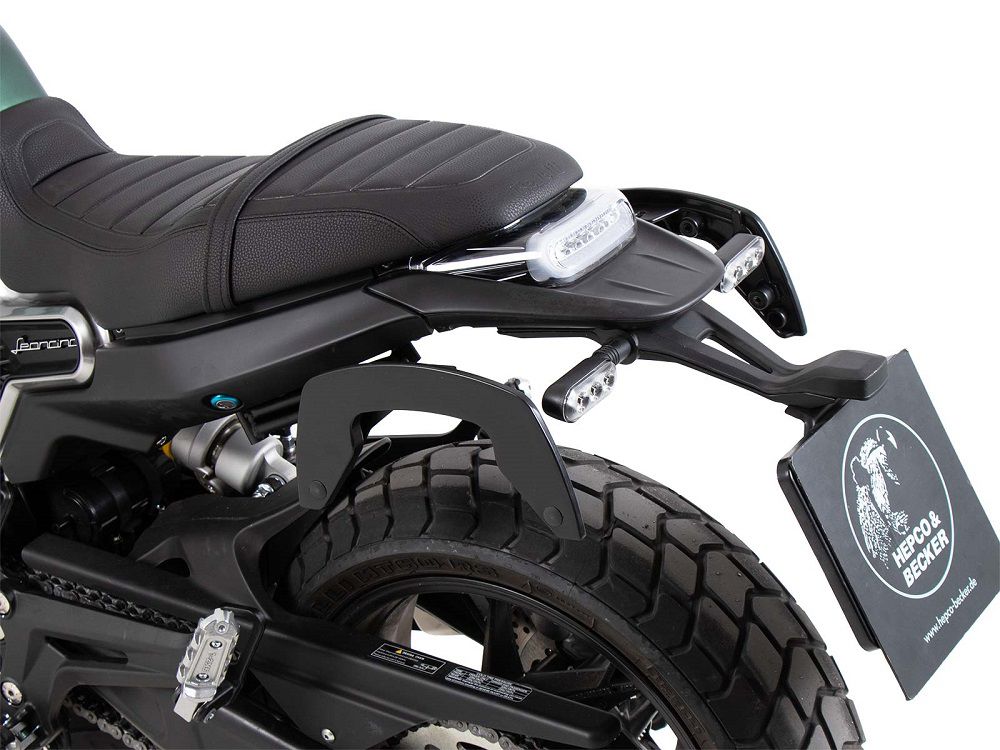 Hepco & Becker C-Bow pannier rack set black for Benelli Leoncino 800 from 2022