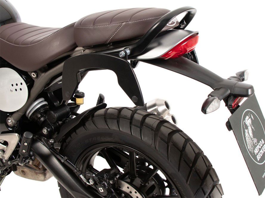 Hepco & Becker C-Bow pannier rack set black for Triumph Scrambler 400 X from 2024