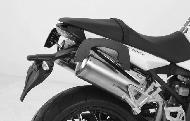 Hepco & Becker C-Bow pannier rack set black for Triumph SPEED TRIPLE 1050 from 2008 to 2010