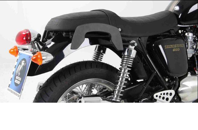 Hepco & Becker C-Bow pannier rack set black for Triumph Thruxton from 2004 to 2015