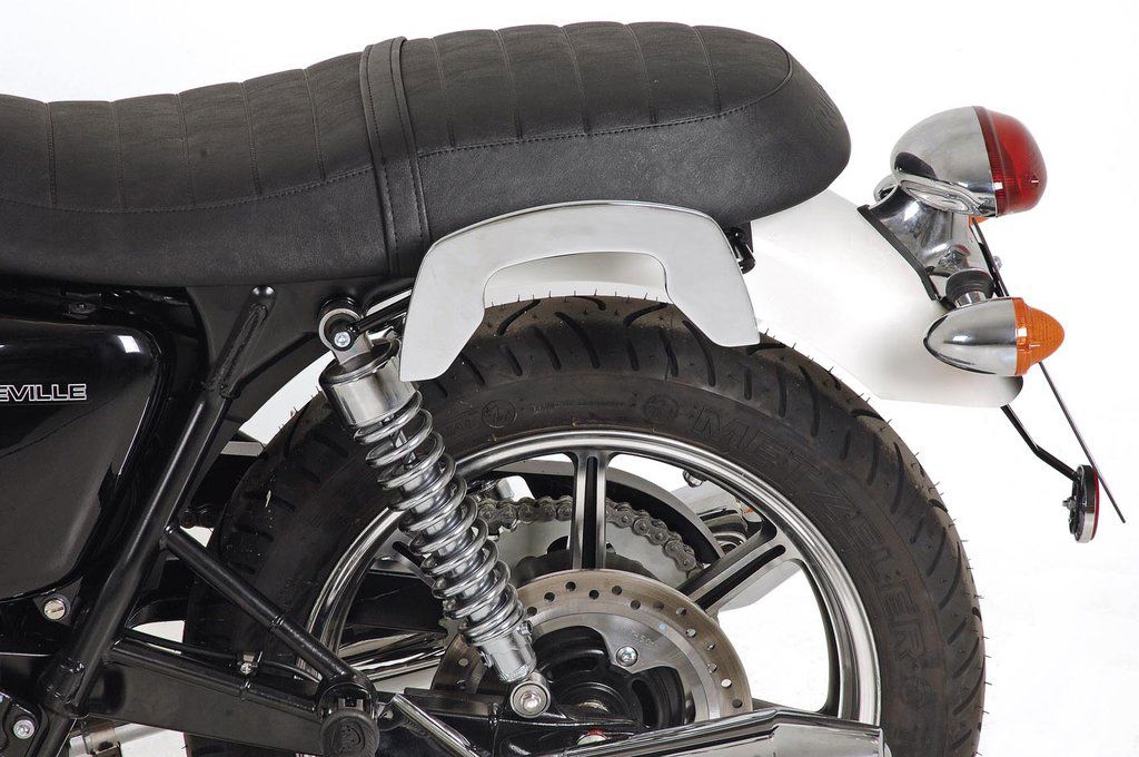 Hepco & Becker C-Bow pannier rack set chrome for Triumph BONNEVILLE / T100