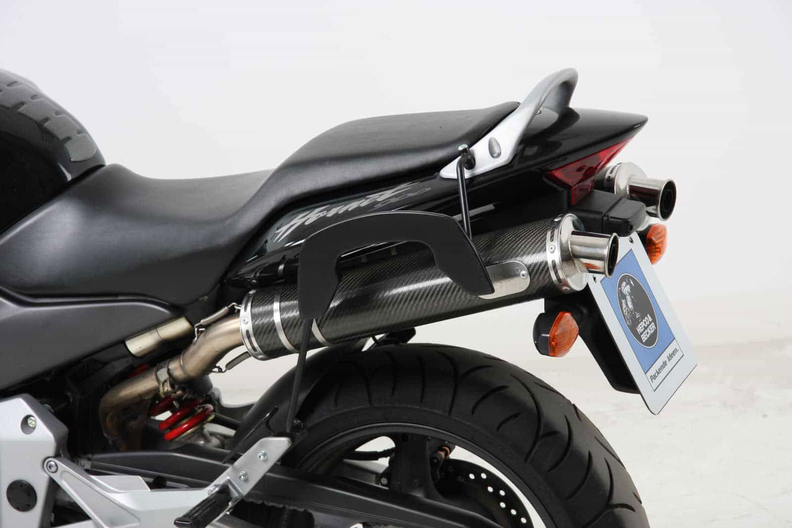 Hepco & Becker C-Bow pannier rack set black for Honda CB900F from 2002 to 2005