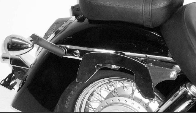 Hepco & Becker C-Bow custom pannier rack set chrome for Honda VT750 from 2004 to 2007