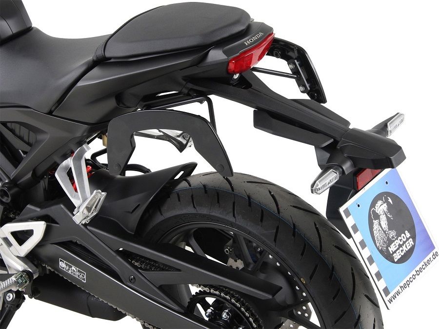 Hepco & Becker C-Bow pannier rack set black for Honda CB125R from 2018