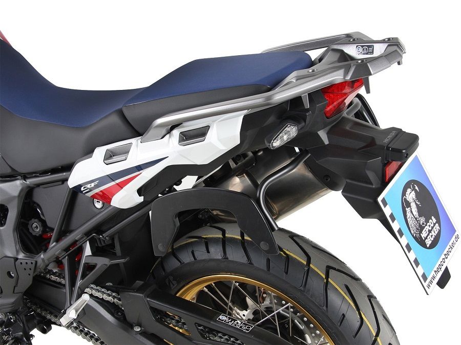 Hepco & Becker C-Bow pannier rack set black for Honda CRF1000L Africa Twin from 2018 to 2019