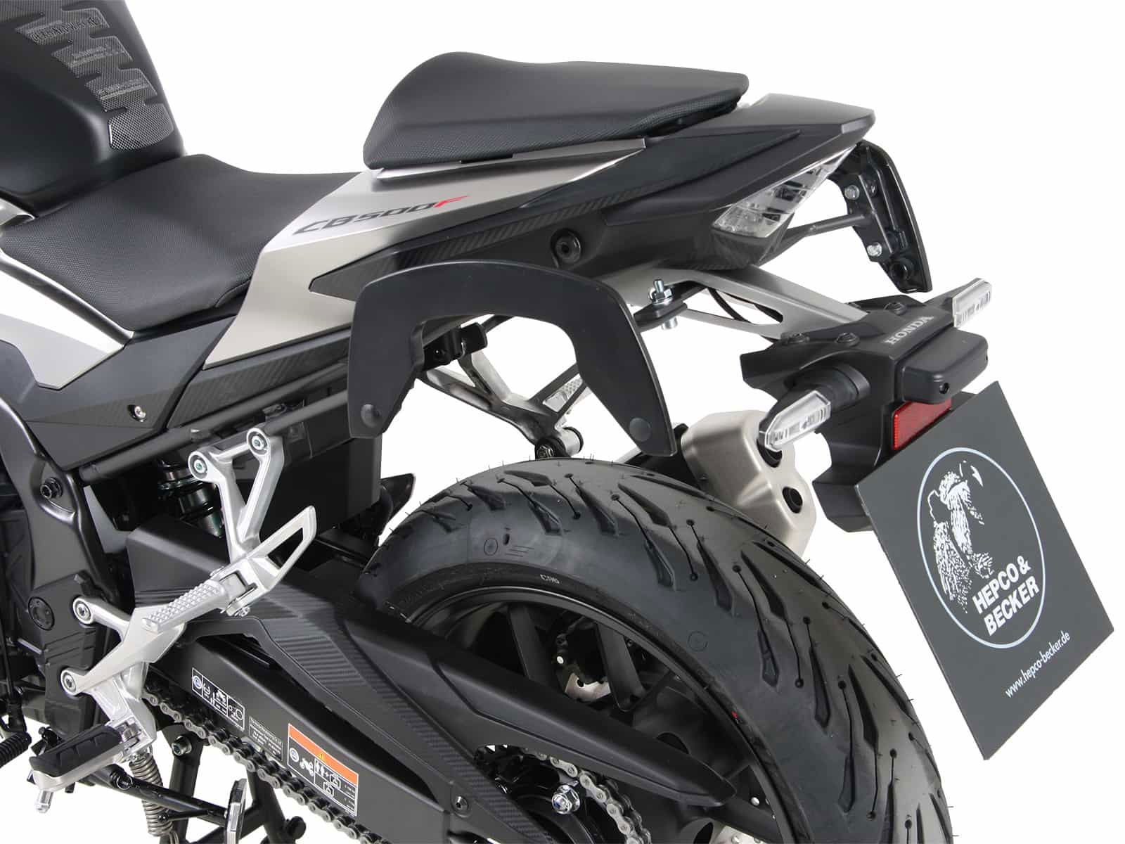 Hepco & Becker C-Bow pannier rack set anthracite for Honda CB500F from 2019 to 2023