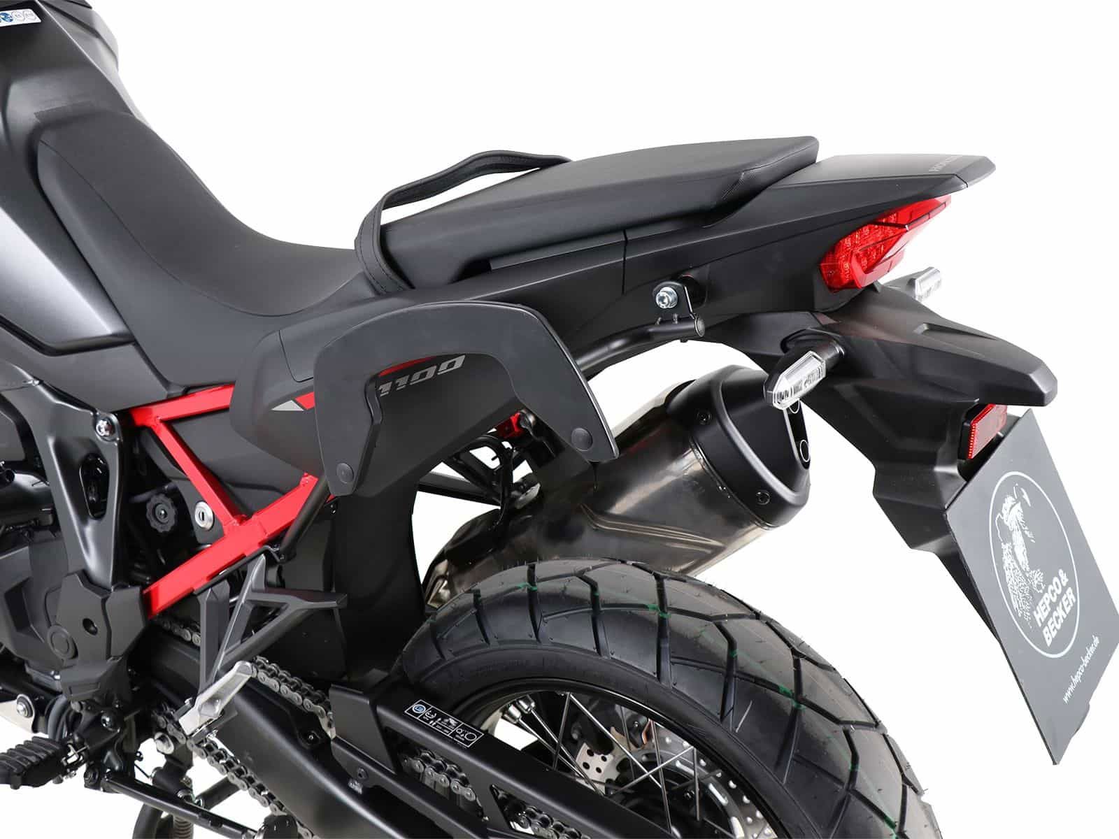 Hepco & Becker C-Bow pannier rack set black for Honda CRF1100L Africa Twin from 2019 to 2023
