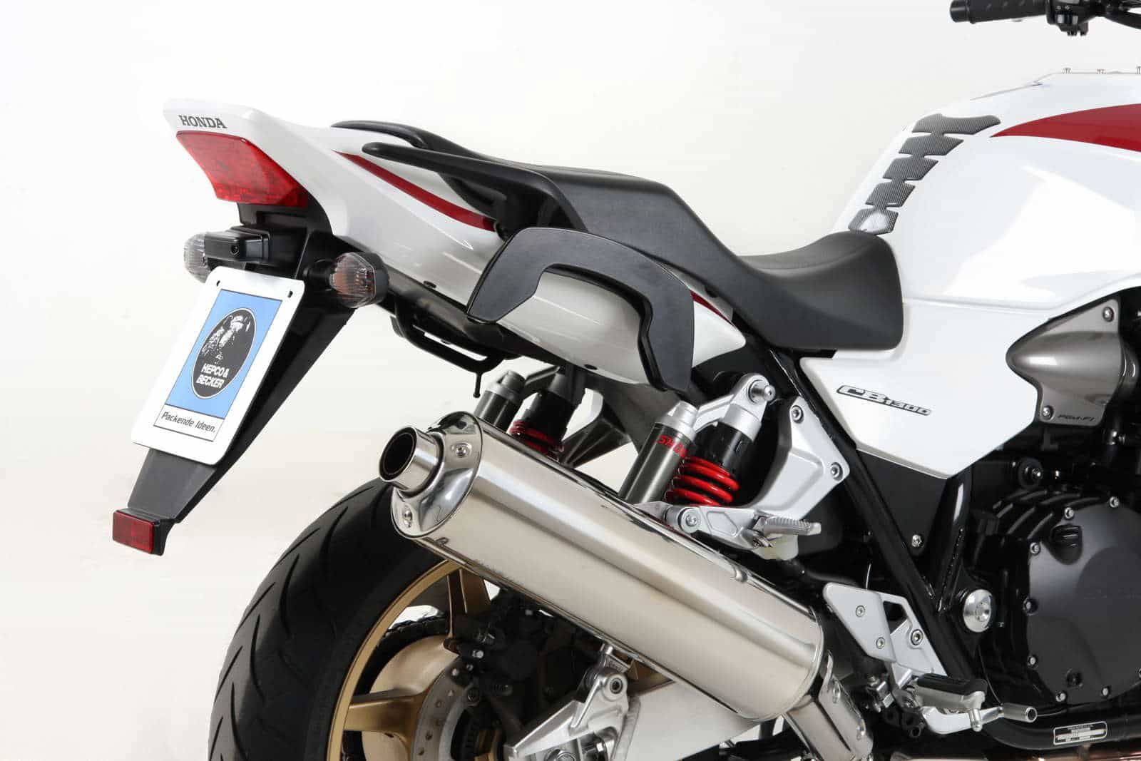 Hepco & Becker C-Bow pannier rack set black for Honda CB1300 from 2010 to 2013